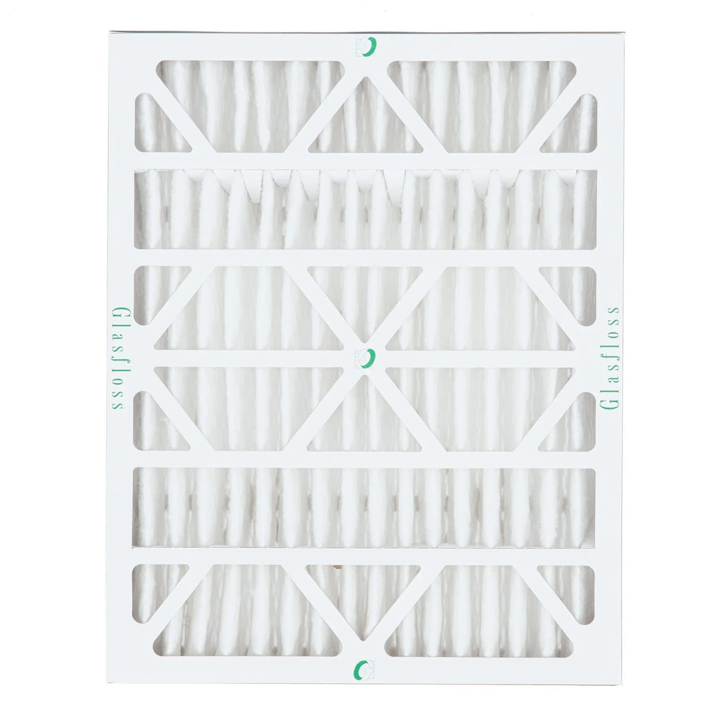 2 Pack of 20x24x4  10 Pleated 4" Inch Air Filters by Glasfloss. Actual Size: 19-3/8 x 23-3/8 x 3-3/4