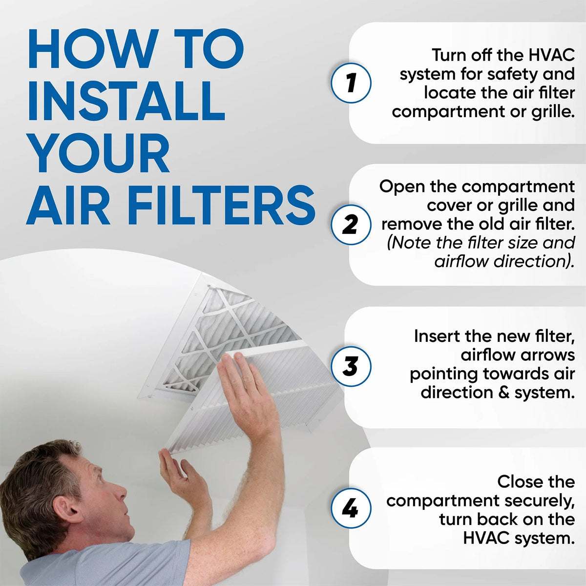 16x25x4 Air Filter Glasfloss  Series  10 - Case of 6