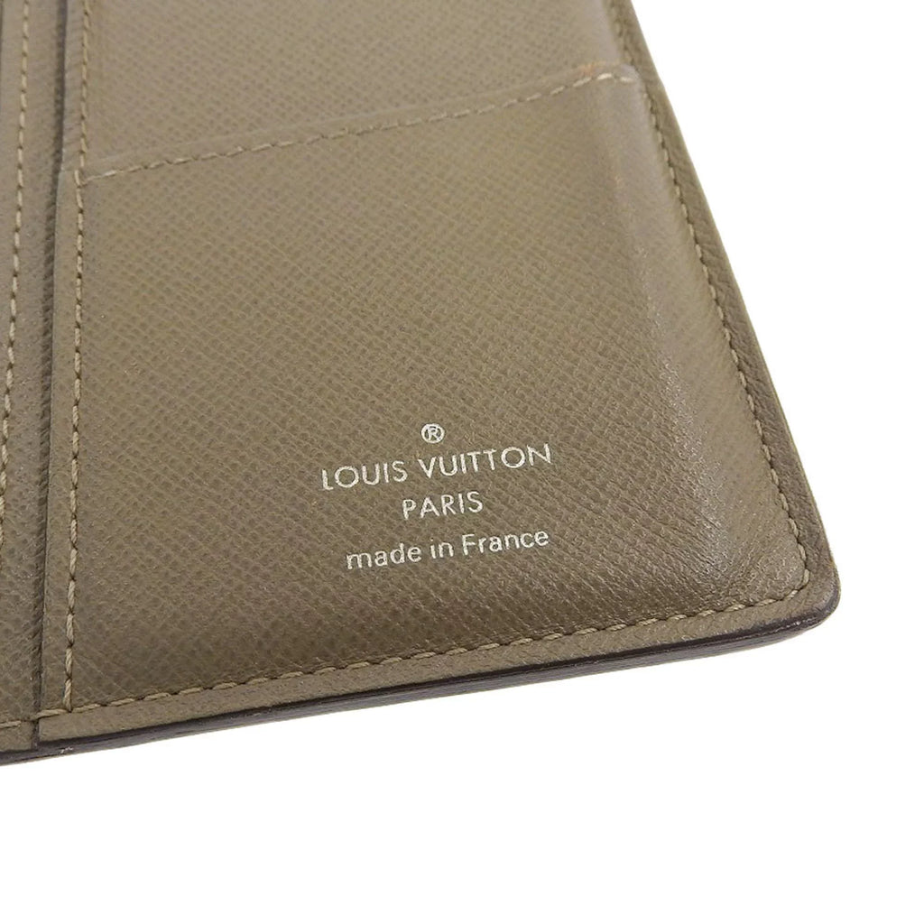 Pre-Owned Louis Vuitton   Taiga Portefeuille Brother Bifold Long Wallet Ural M32807 (Good)