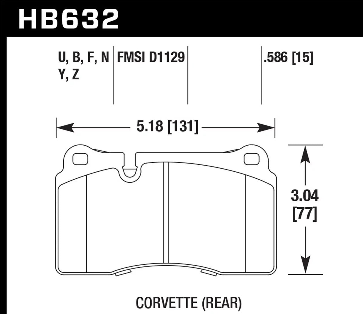 Hawk 2005 Aston Martin DB9  Street Front Brake Pads