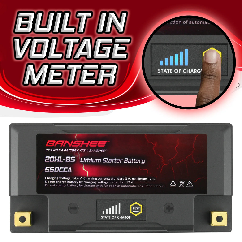 Banshee 20L- LiFePO4 Motorsports Battery Compatible with Sea-Doo Wake 155 2016 to 2018