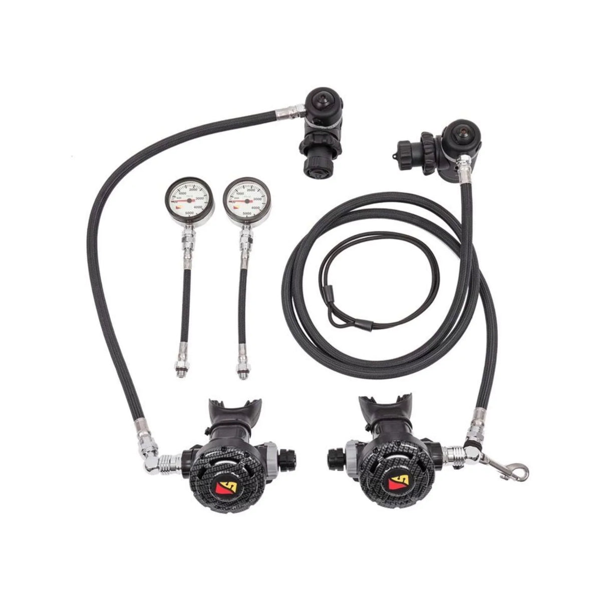 Dive Rite Sidemount Set 7' Right 22" Right with   Regulator