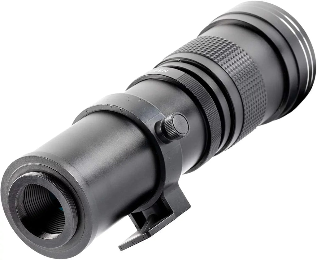 Ultimaxx 420-800mm f/8.3-16 Super  Manual Telephoto Zoom T-Mount Lens Kit for Nikon F-Mount D6, D5, D4, D850, D810, D800, D780, D750, D610, D600, D7500, D7200, D5600, D5500, D5300, D3500 and D3400 D